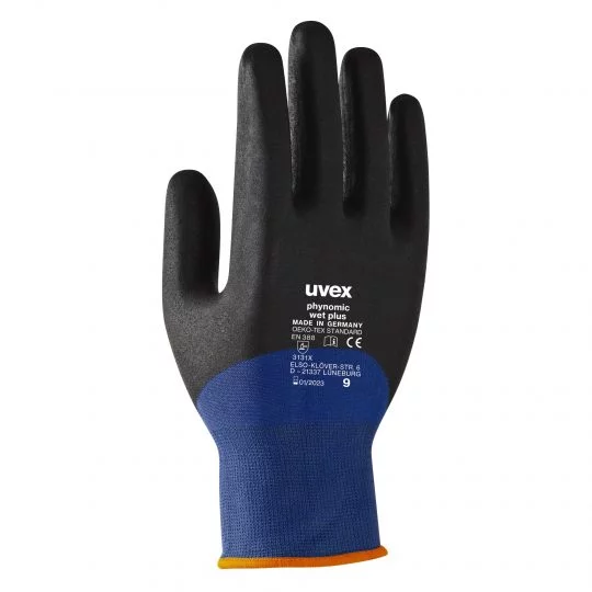 Защитные перчатки uvex финомик мокрый плюс